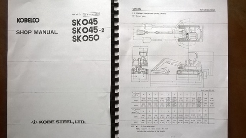 Product picture Kobelko sk045,sk045-2,sk050 mini excavator repair shop manua