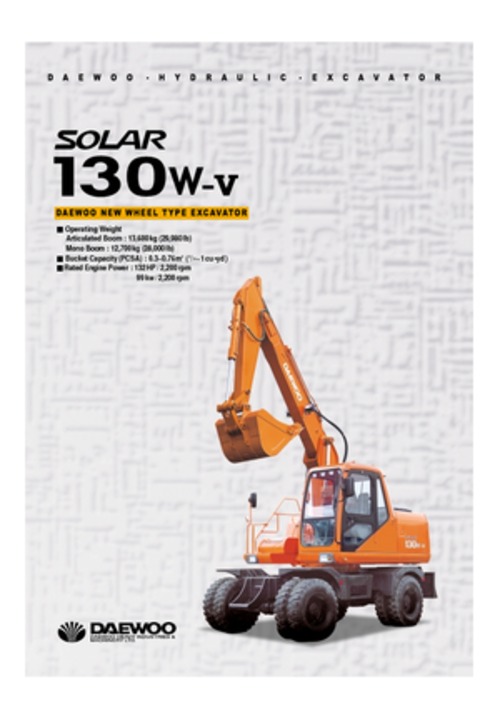 Product picture Doosan 130w-v workshop  manual